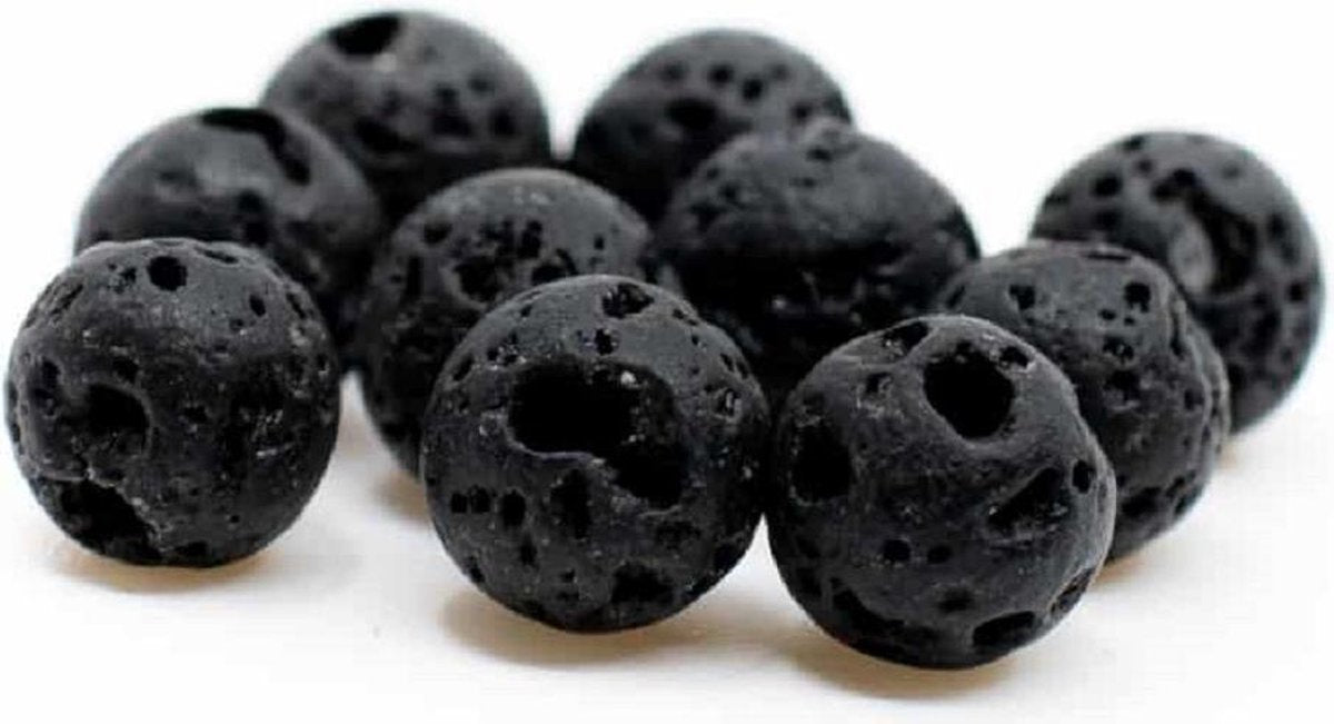 Edelsteen Losse Kralen Lavasteen – 10 stuks (6 mm)