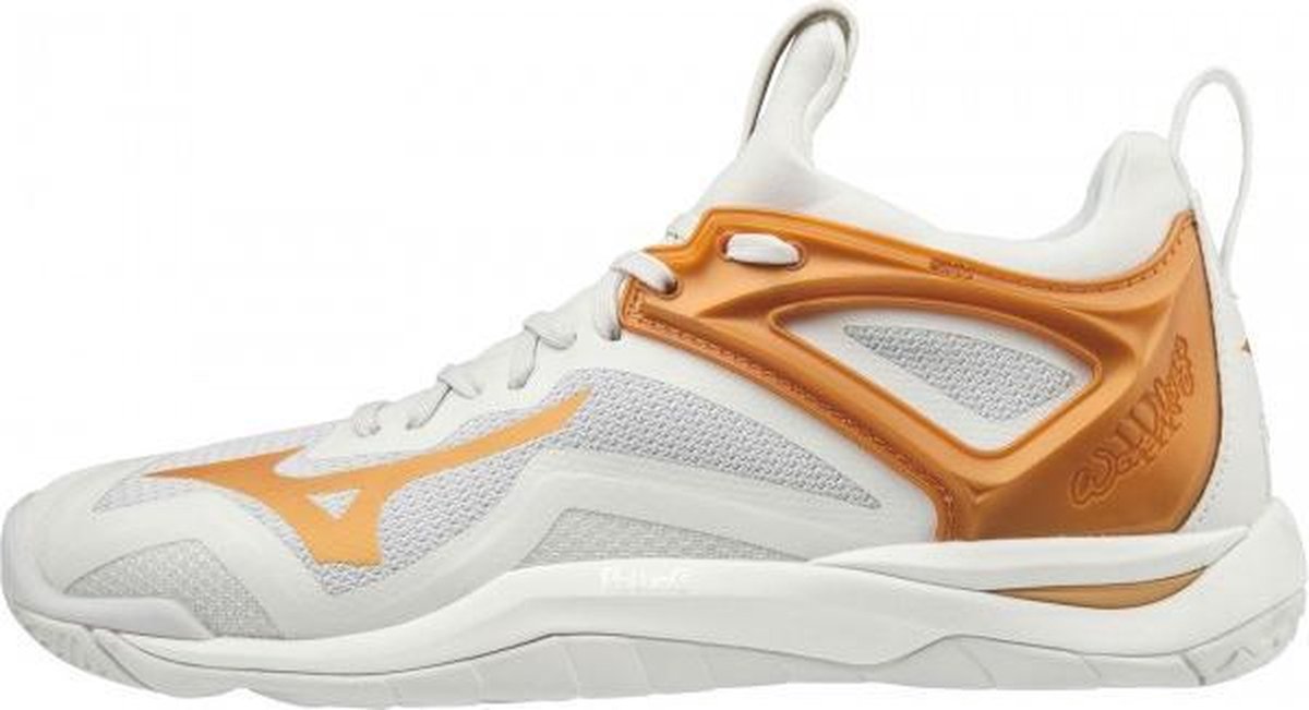 Mizuno Wave Mirage 3 Dames - wit/oranje - maat 37