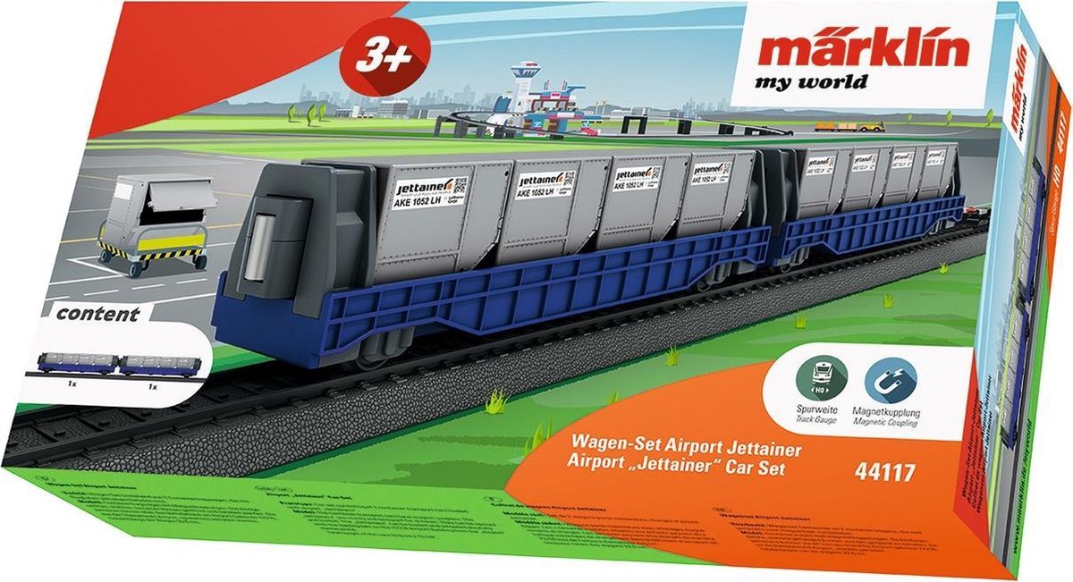 Marklin My World Jettainerwagons Grijs/blauw 10-delig