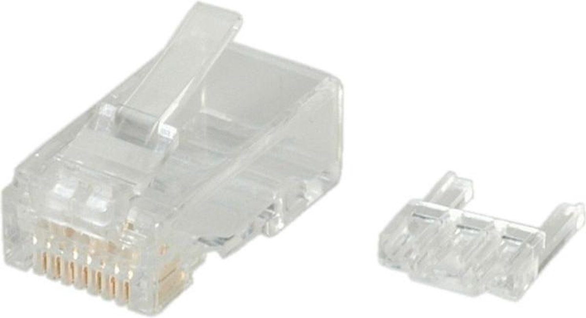 ROLINE modulair Cat. 6 RJ45 connector voor UTP massief kabel 10 St.