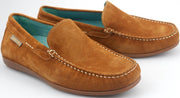 Mephisto ALGORAS suede instapper voor heren cognac bruin
