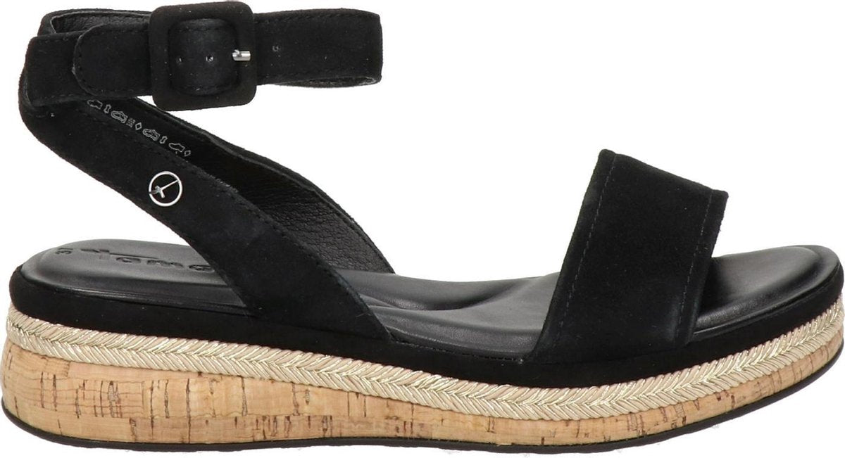 Tamaris dames sandaal - Zwart - Maat 39