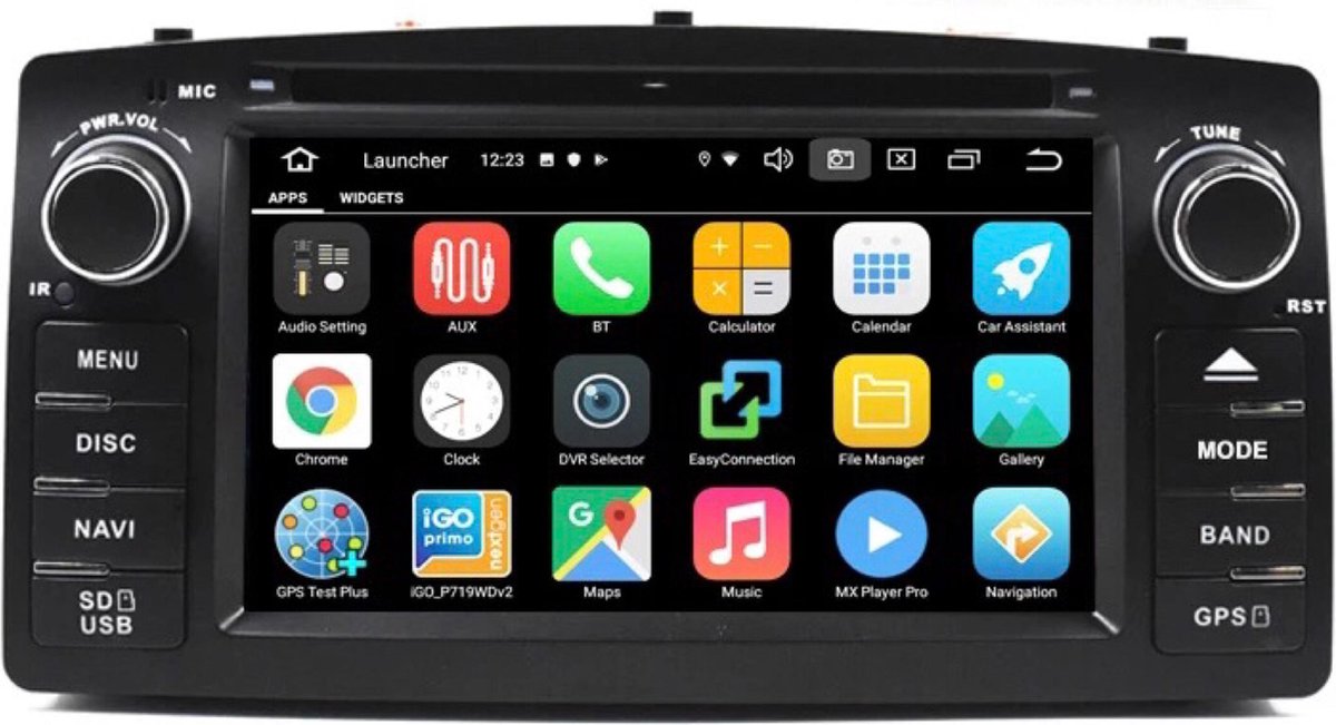 CarPlay Toyota Corolla 2002-2007 Android 10 navigatie en multimediasysteem autoradio Bluetooth USB 4G simkaart WiFi Sd Kaart DVD Speler 2+32GB