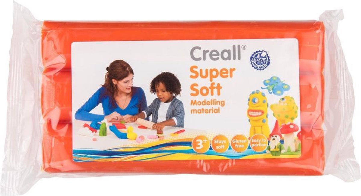 Creall - Boetseerklei Supersoft - Oranje - 500 gram