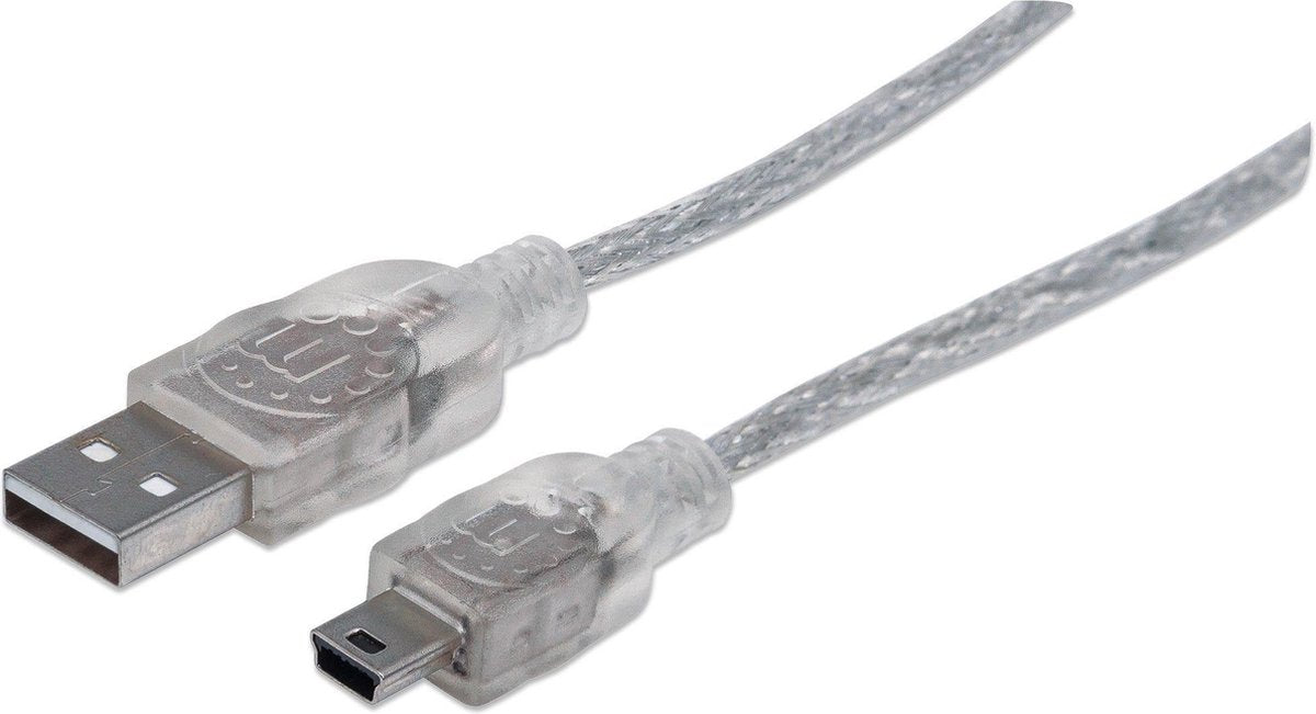 Manhattan USB 2.0 A Male naar USB 2.0 Mini Male - 1.8 m