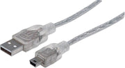 Manhattan USB 2.0 A Male naar USB 2.0 Mini Male - 1.8 m