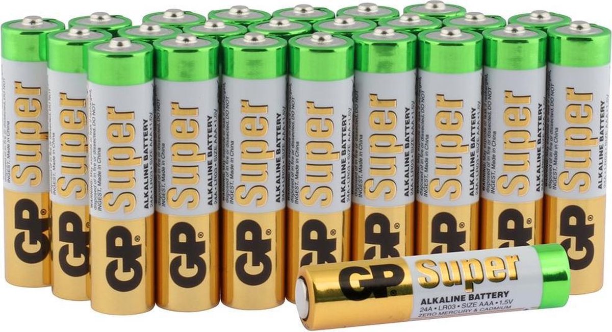 GP Super Alkaline AAA batterijen - 24 stuks