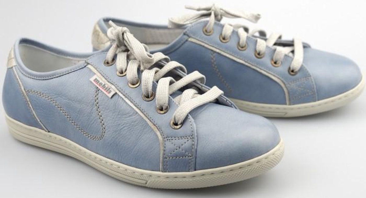 Mobils by Mephisto HOLDA lederen dames veterschoen blauw *EXTRA BREED* - Maat 38