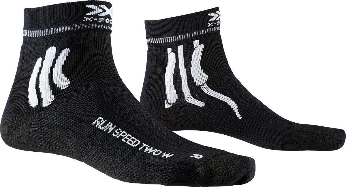 X-socks Hardloopsokken Run Speed Two W Dames Nylon Zwart Mt 41-42