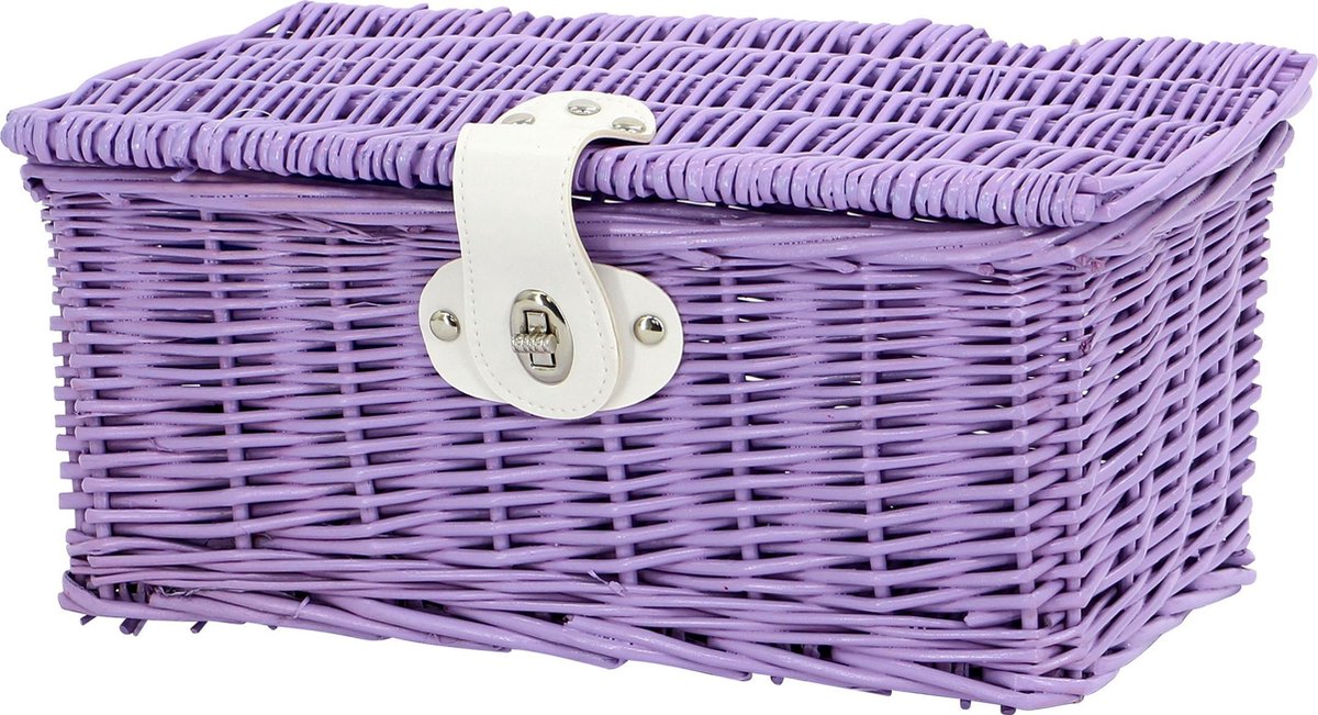 AMIGO - Fietsmand - Type bakkersmand - Voor - Paars – 6