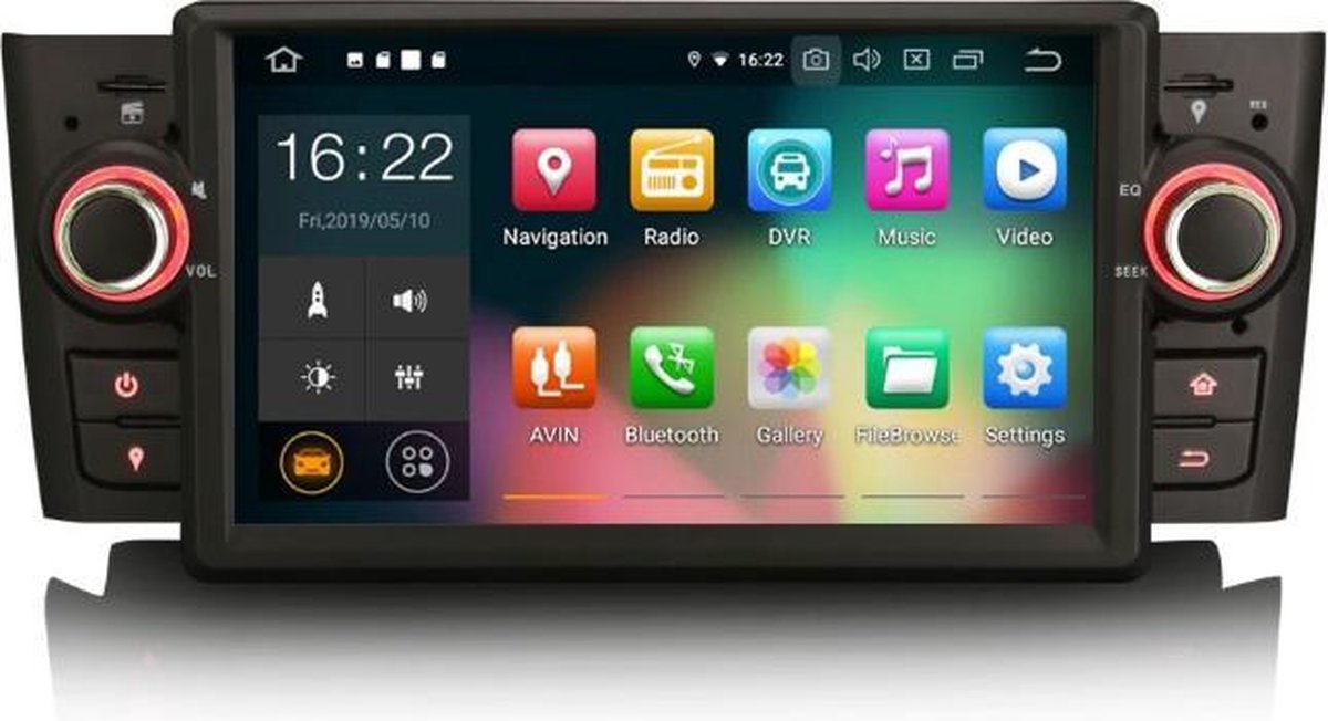 Voltario® 7 “ Android 9.0 Autoradio voor Fiat inclusief navigatie
