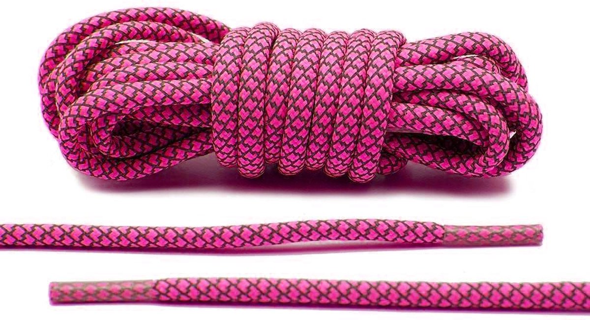 Reflecterende schoenveters - 125cm - Roze
