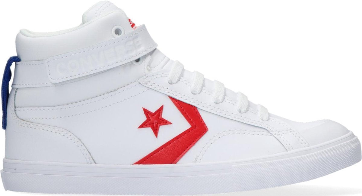 Converse Pro Blaze Strap Varsity Hoge sneakers - Leren Sneaker - Jongens - Wit - Maat 29