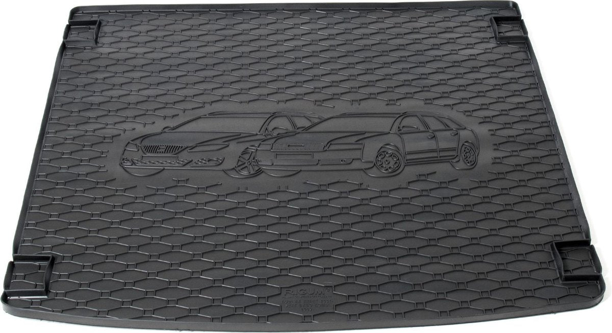 Rubber kofferbakmat met opdruk - geschikt voor Audi A4 B6/B7 Avant 2001-2008 & Seat Exeo Kombi vanaf 2009
