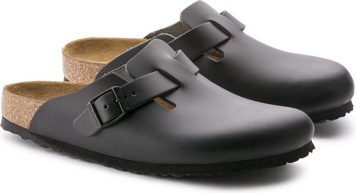 Birkenstock Boston Narrow Clogs - Zwart - Maat 38