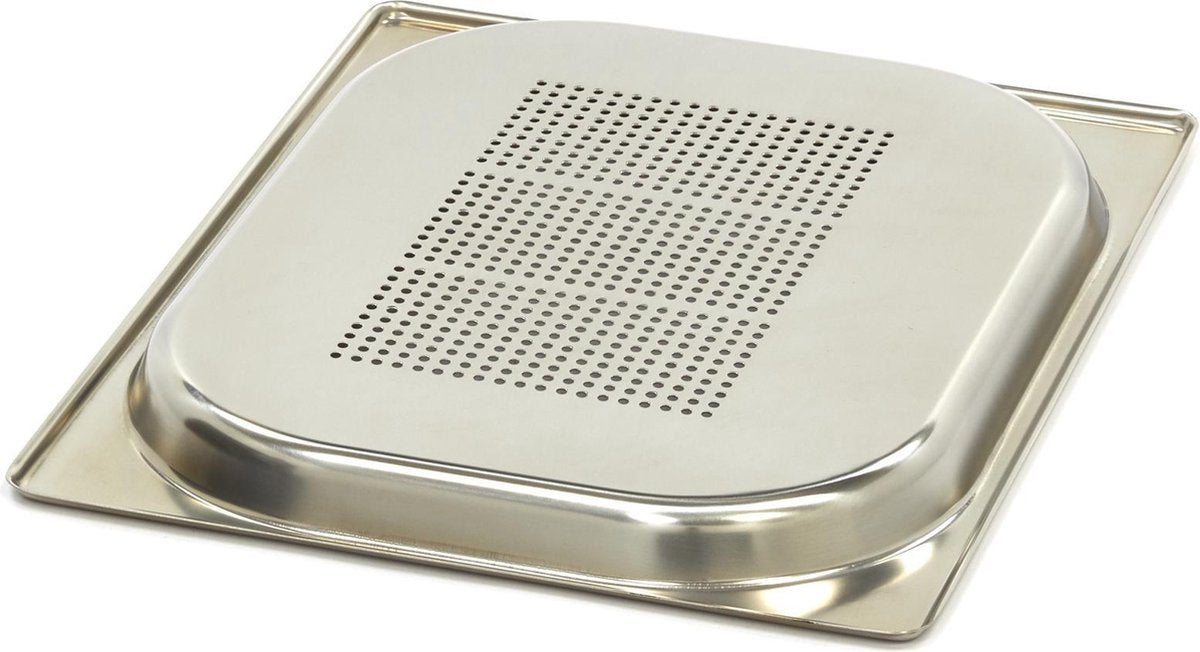 Geperforeerde GN Bak 1/2GN - 20 mm - 325 x 265 mm - RVS - Horeca Gastronorm Schaal / GN Container met Gaatjes - Maxima