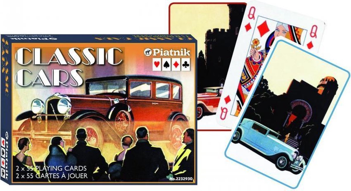 Classic Cars Speelkaarten - Double Deck