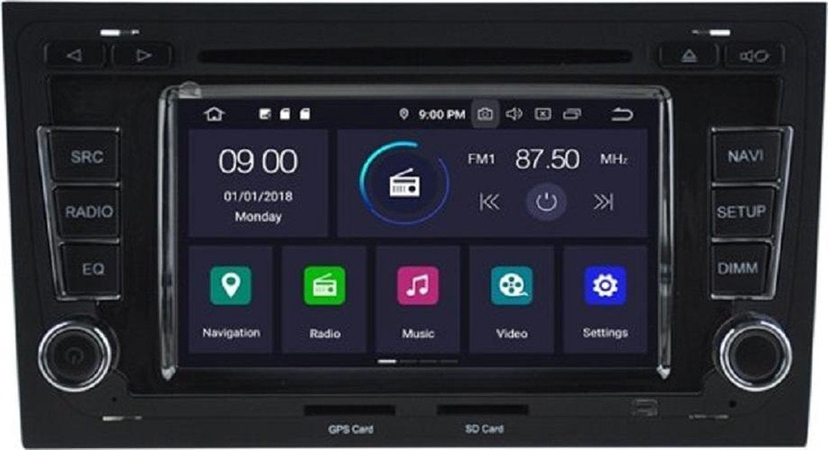 RV5764 Android 10 Navigatie Audi A4 dvd carkit usb dab+ 64gb