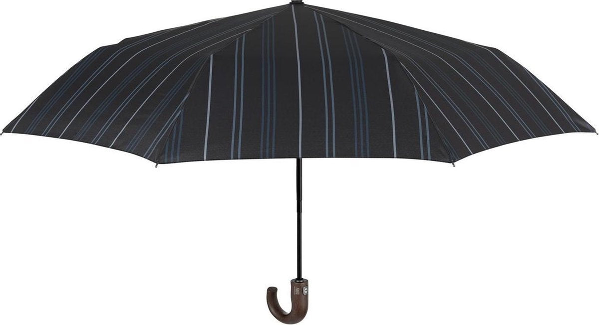 Perletti Mini-paraplu Open&close Heren 104 Cm Microvezel Blauw