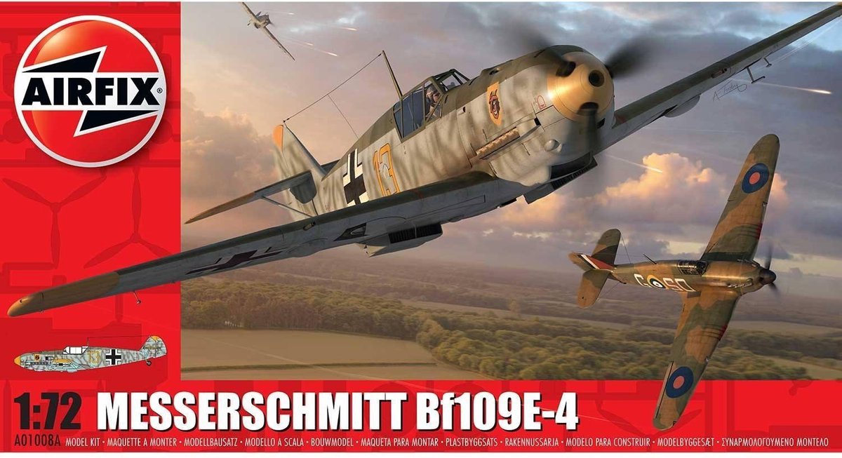 Airfix - Messerschmitt Bf109e-4 (Af01008a)