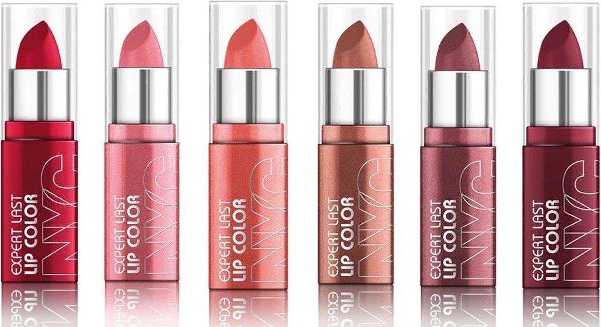 N.Y.C Expert Last Lip Color - Lippenstift - Voordeelverpakking - 6 stuks - NYC