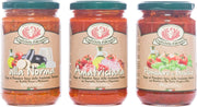 3 potjes met pastasaus op basis van basilicum