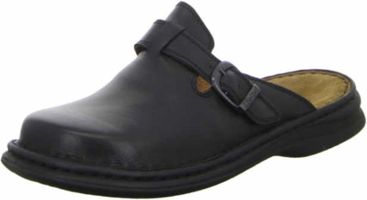 Josef Seibel Madrid - Volwassenen Heren slippers - Kleur: Zwart - Maat: 41
