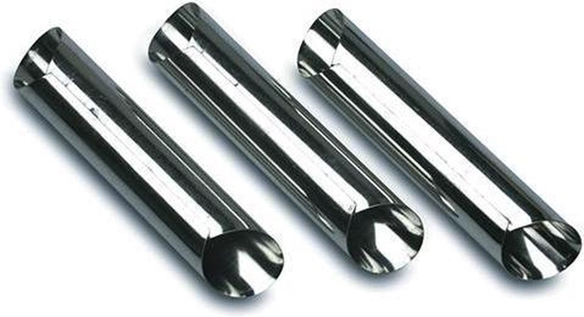 Set van 6 Siciliaanse cannoli vormen - Decora