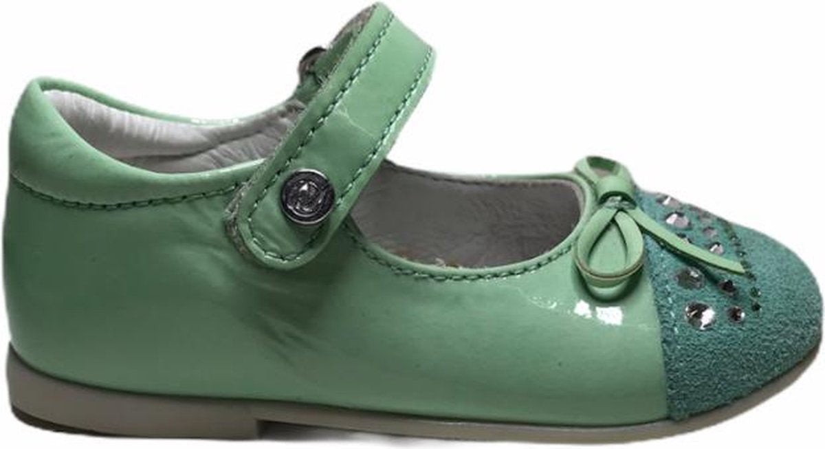 Naturino velcro swarovski  ballerina 8760 lak mint groen mt 20