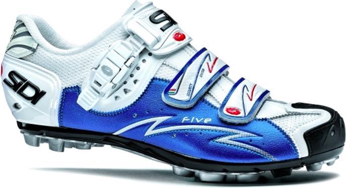 Sidi Scarpe Five XC - Mountainbikeschoenen - Wit Blauw - Maat 45