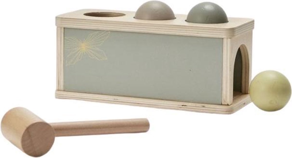 Byastrup Bal-timmerspel Junior 21 Cm Hout Lichtbruin/grijs 5-delig