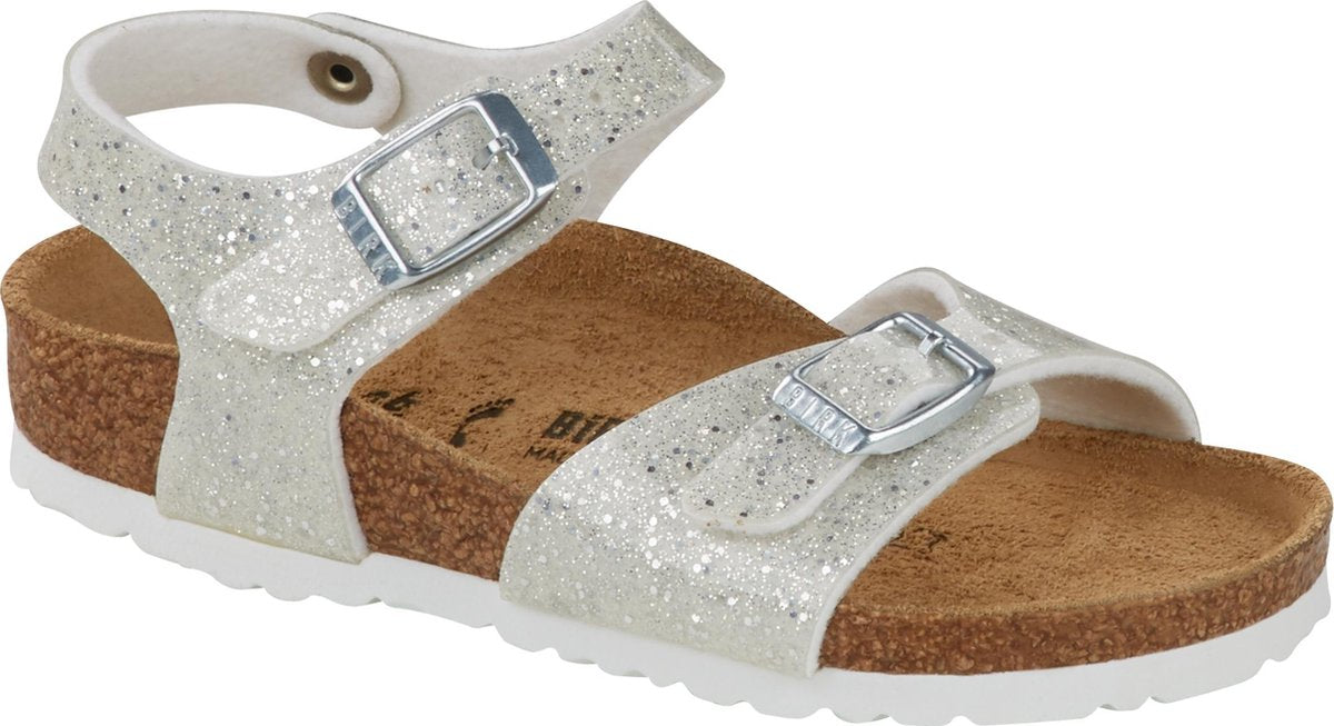 Birkenstock - Rio Cosmic Sparkle White - narrow fit - maat 30