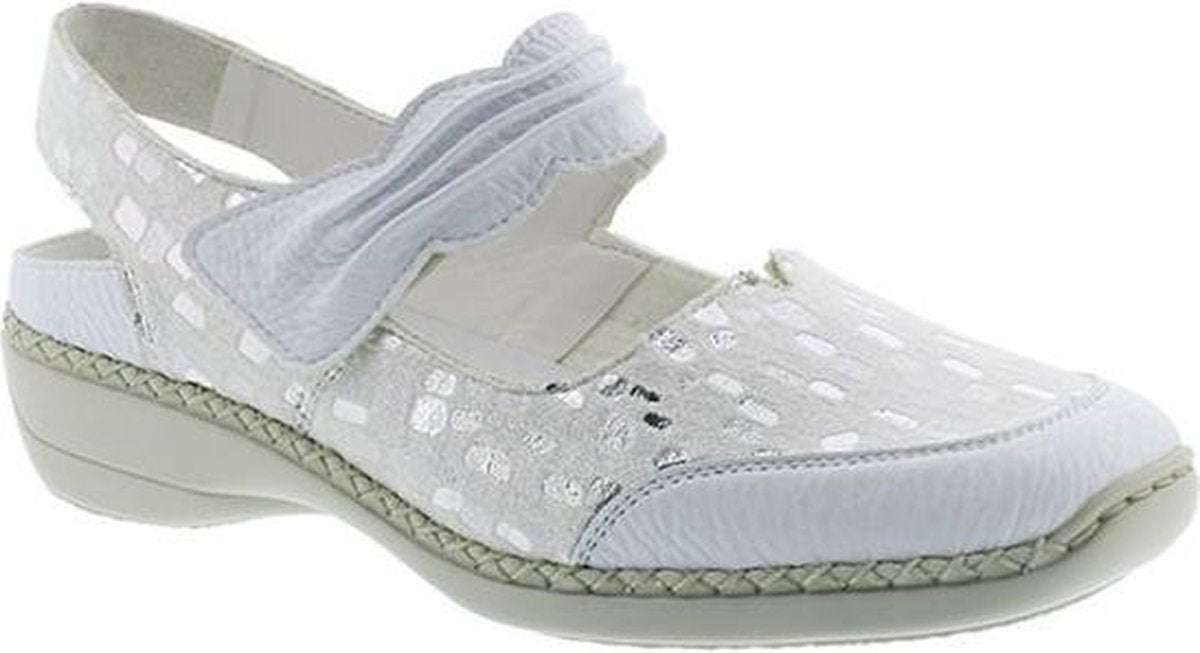 RIEKER 41379-80 Velcroschoen wit maat 41