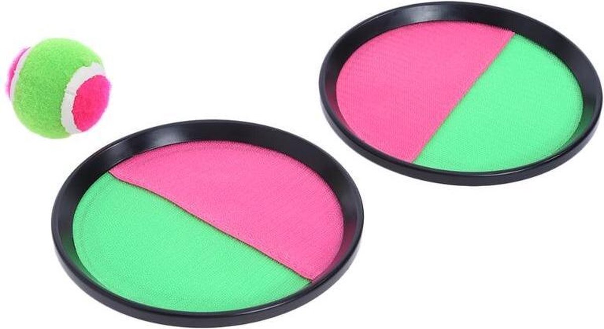 WiseGoods Vangspel Klittenband - Balspel - Beachball Speelset - Strandspel - Buitenspel - Balvangspel - 1 Bal