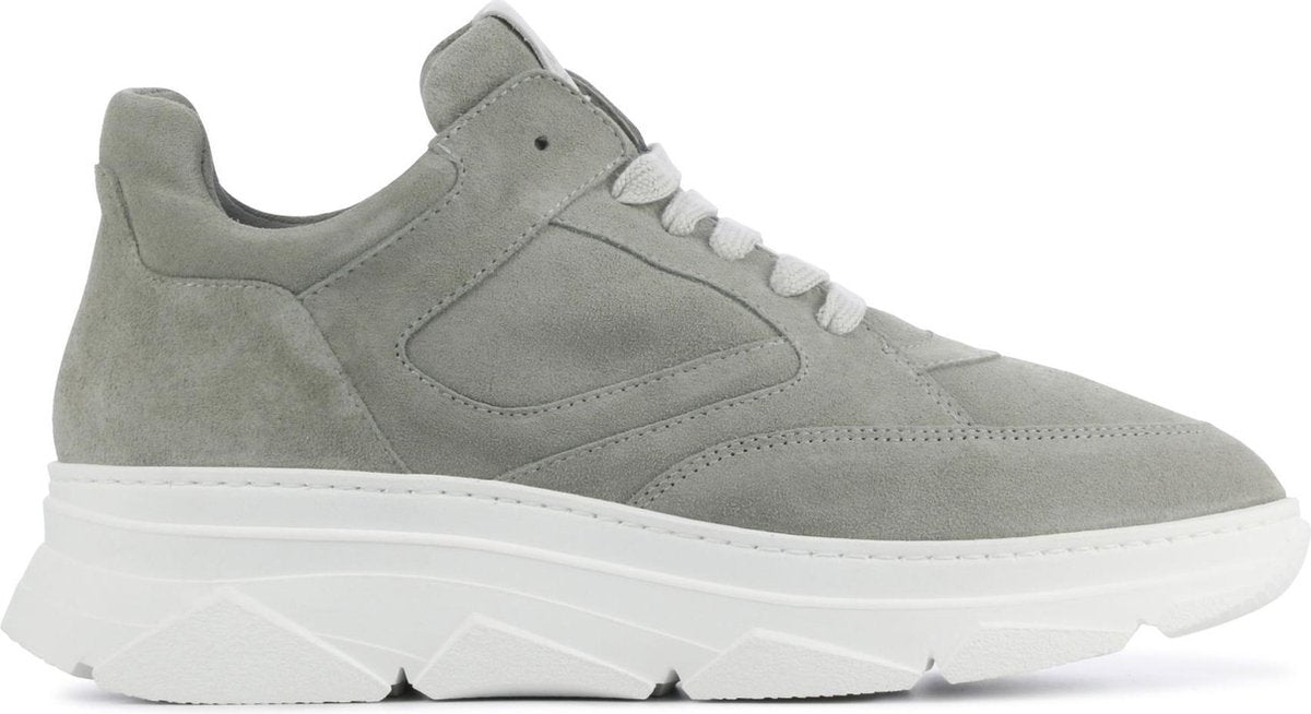 Mace Vrouwen Suède Lage sneakers / Damesschoenen M1048 - Grijs - Maat 40