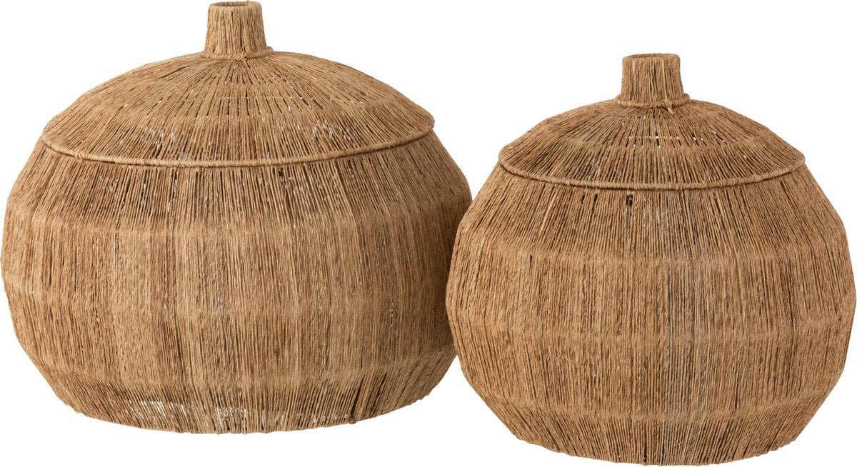J-Line Set 2 Manden Dantya Bal Jute Naturel
