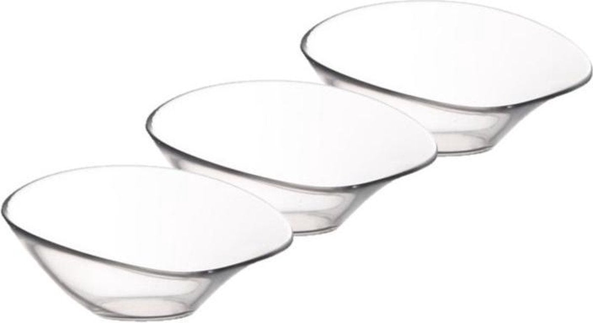 Set van 12x stuks ijs/sorbet coupes van glas 180 ml - Ijscoupe glazen/schaaltjes