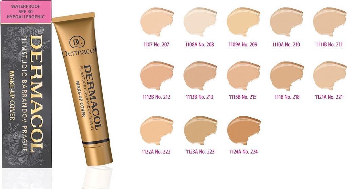 Dermacol - Make-Up Cover Make-Up for a clear and unified skin 30 ml odstín č. 222 -