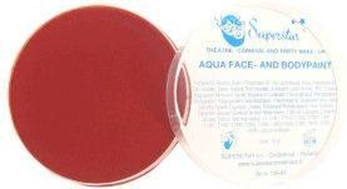 Aquaschmink fel rood 16gr