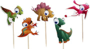 ProductGoods - 24 Leuke cocktailprikkers Dino | Dino | Verjaardag | Sateprikkers | Traktatie | Feest | Prikkers