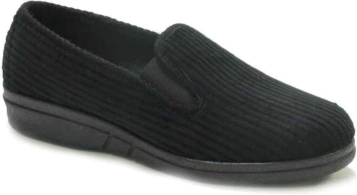 Blenzo - Sloffen Heren - Pantoffel Heren - Corduroy - zwart - 7359 - Maat 44