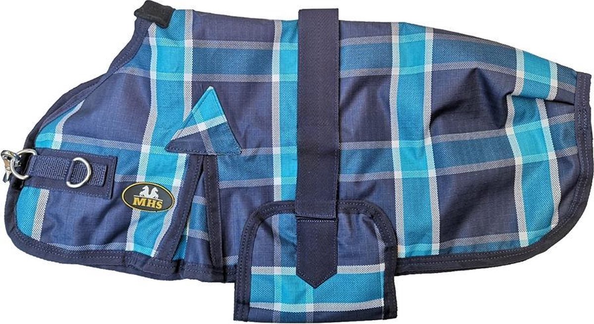 MHS Veulendeken Mika Blauw Ruit 70 cm