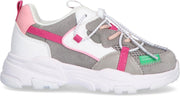 Benetton Layers Lage sneakers - Leren Sneaker - Meisjes - Wit - Maat 35