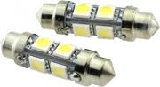 C5W autolamp 2 stuks | LED festoon 39mm | 8-SMD daglichtwit 6000K | 12 Volt - 2.2 Watt