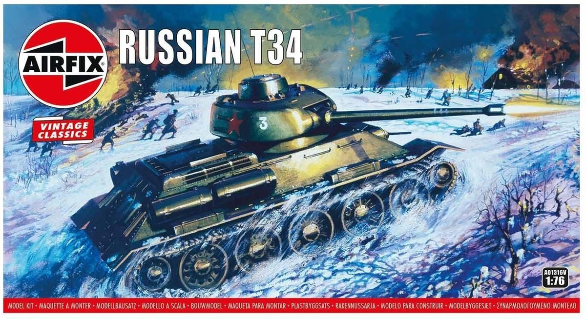 Airfix - Russian T34 (Af01316v)