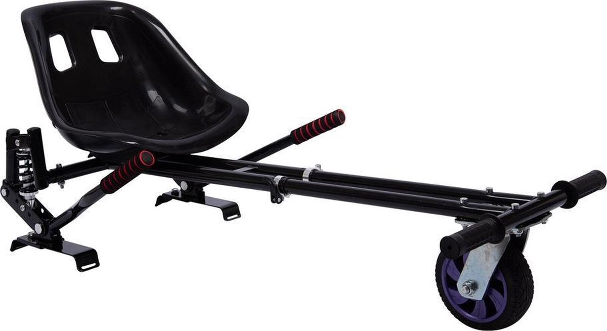 Hoverkart - off road met dubbele stang en schokdempers - Zwart