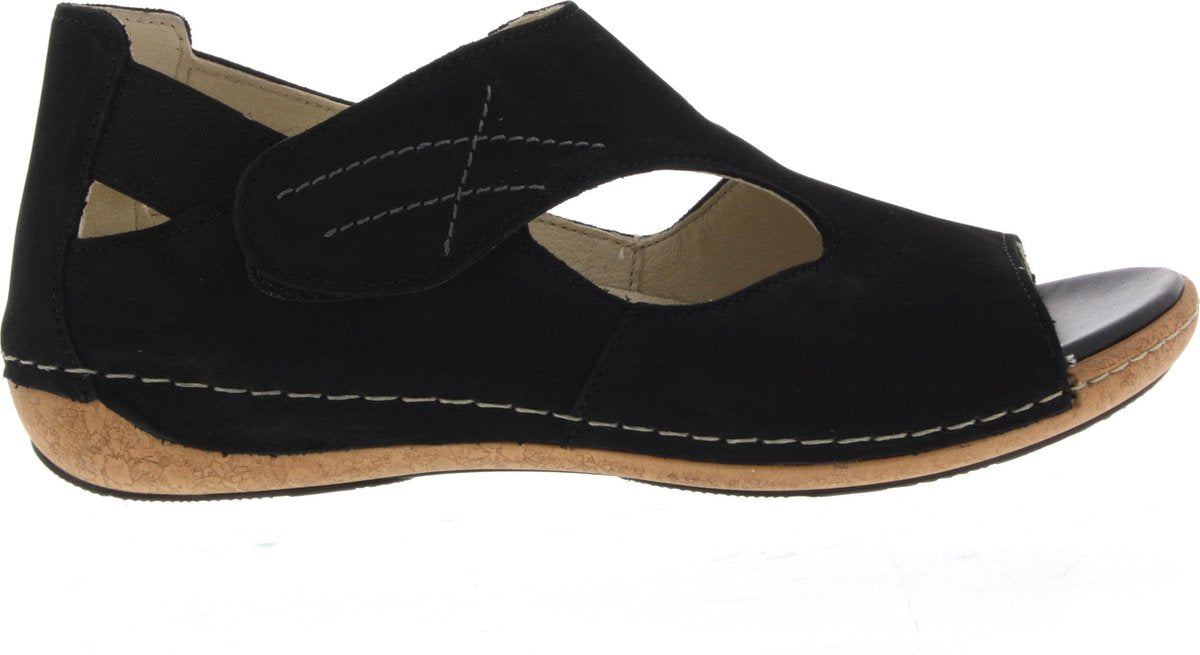 Dames Sandalen Waldlaufer 342004-191-001 Heliett Zwart - Maat 4½