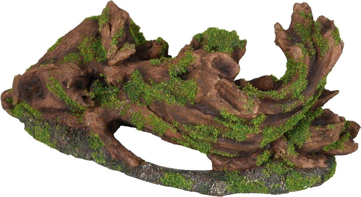 Flamingo Aquarium decoratie Moza Stronk en rots - Groen - 30 x 11 x 12 cm