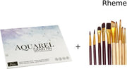Aquarel Papier - A3 Formaat - 20 Vel + 10 Penselen - Rheme