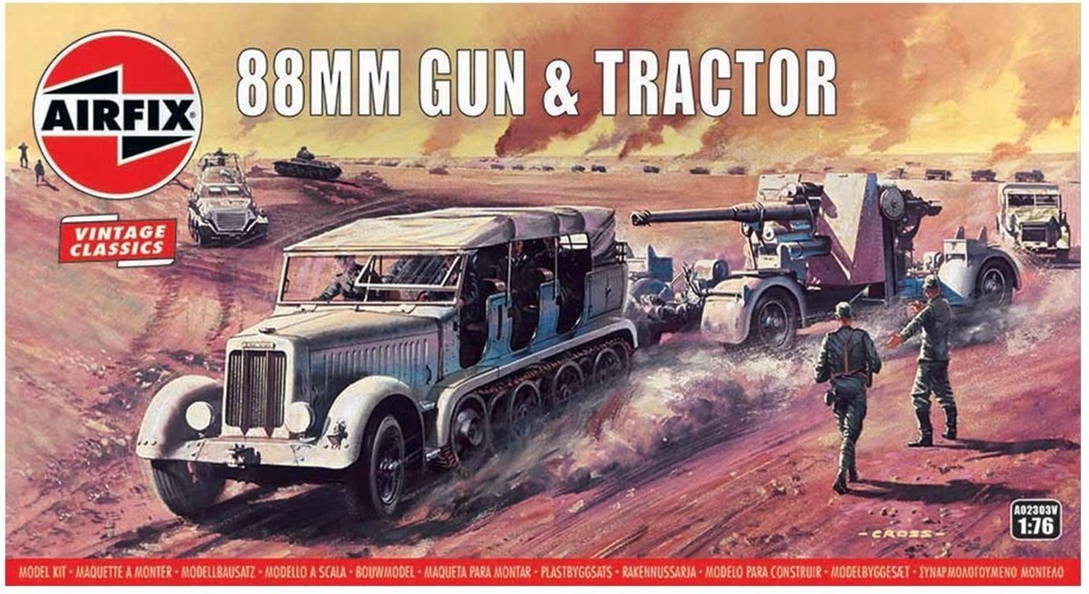 Airfix - 88mm Flak Gun & Tractor (1/19) * (Af02303v)